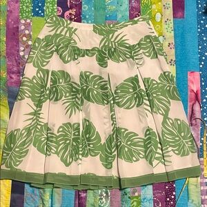 Worthington Green Leaf A-Line Skirt